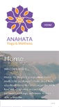 Mobile Screenshot of anahatayogawellness.com